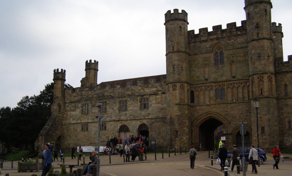 A photo of the front of Battle Abbey
