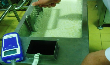 A photo if hands making cheese