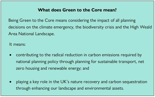 Extract from the draft Local Plan, April 2024