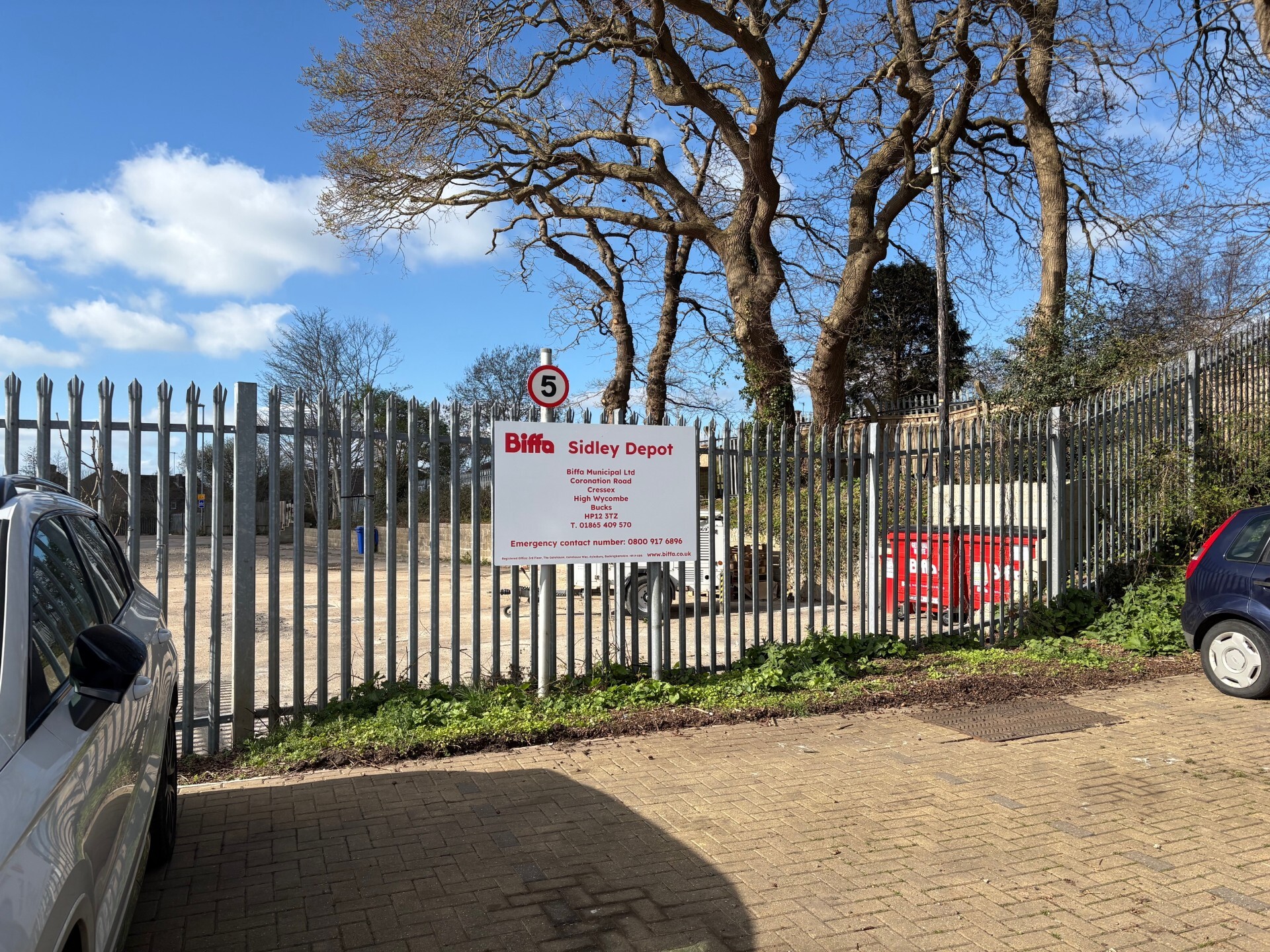 Biffa's Sidley Depot sign