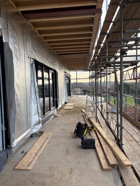 Outside view from first floor of Heart of Sidley building