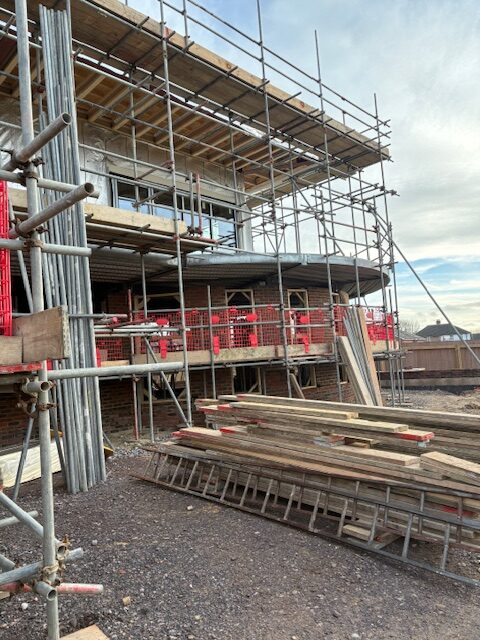 Scaffolding at Heart of Sidley building