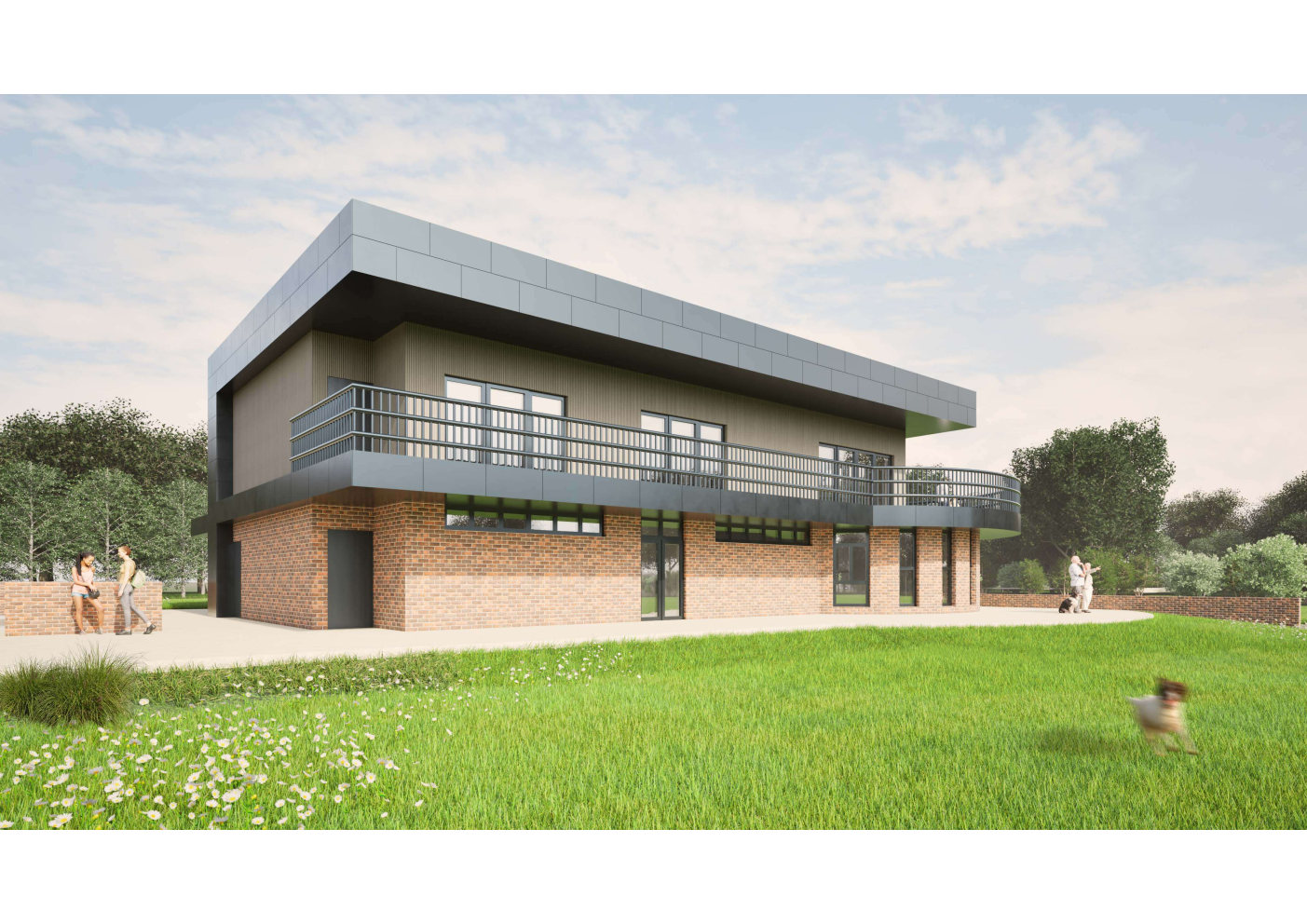 3D render of Sidley Hub building