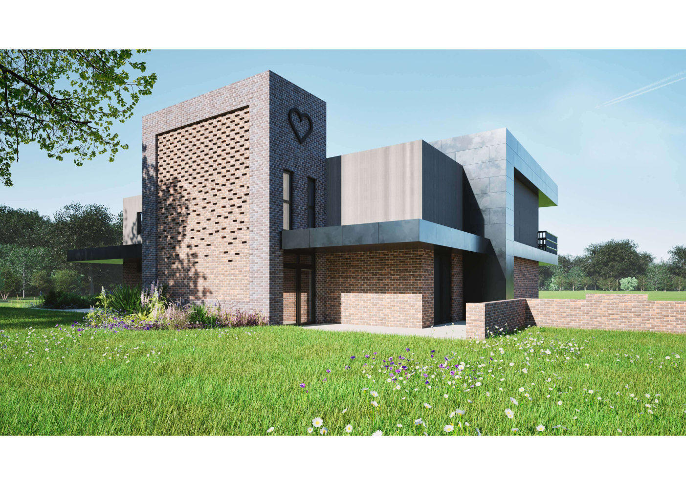 3D render of Sidley Hub building