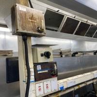 old kitchen ventilation system in poor condition